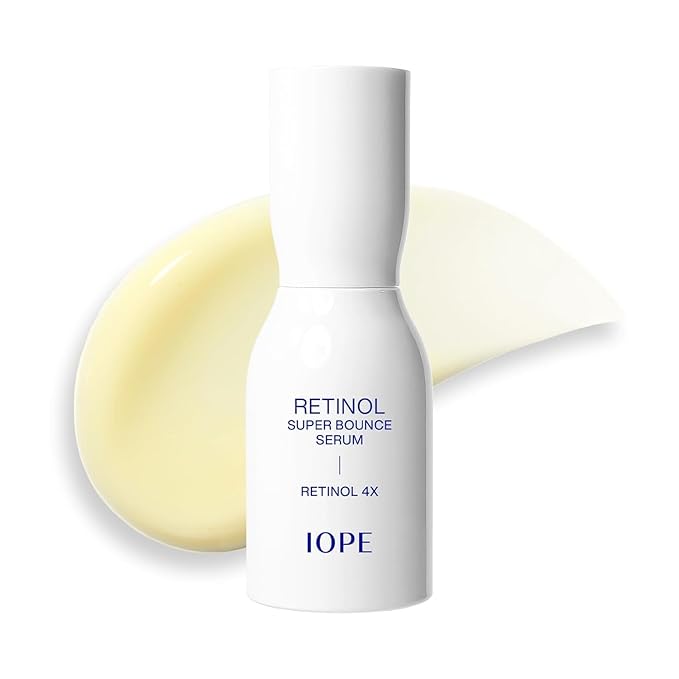 IOPE Retinol Super Bounce Serum | Korean Retinoid Eye Treatment for Anti-Aging, Beginner Friendly, Reduction in Fine Lines & Wrinkles, Firming and Rejuvenating, Daily Glow Routine, 1.69 Fl Oz. (50ml)