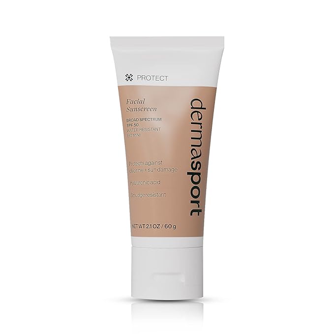Dermasport Outdoor Essentials Kit: Sunscreen 50 SPF Lotion, Facial Cleanser, and Facial Moisturizer - Chlorine Skin Protection for Swimmers and Nourishment for Your Skin Anywhere for Smooth, and Youth