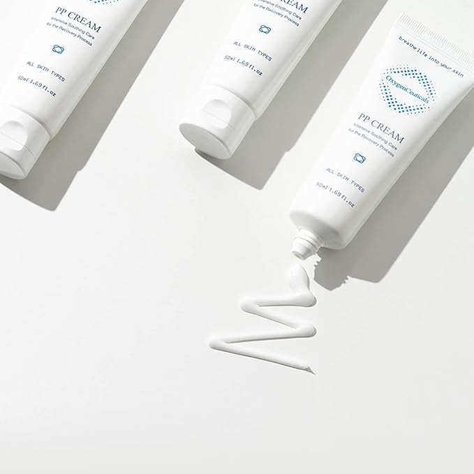 OxygenCeuticals PP Cream – Recovery Cream with Palmitoyl Tripeptide-5, Niacinamide & Adenosine, Moisturizing & Skin Barrier Support for Sensitive Skin. 1.69 fl.oz (50ml)