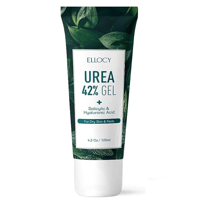 42% Urea Gel Max Plus Salicylic & Hyaluronic Acid - cracked heel repair callus remover gel for Elbows, Feet, and Hands, and cracked heel, calloused feet remover gel 4oz