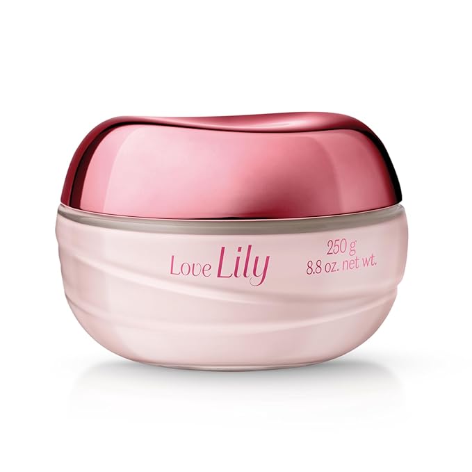 O BOTICARIO Love Lily Satin Hydrating Body Cream, 24 Hour Fragranced Body Butter for Dry Skin, 8.8 Ounce