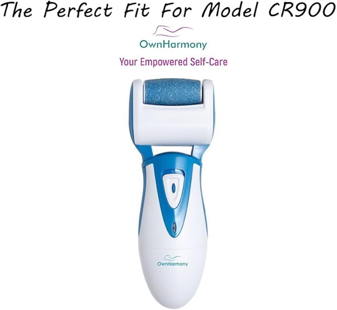 Own Harmony Extra Coarse 3 Refill Rollers Best Fit for Electric Callus Remover CR900 - Foot Care for Healthy Feet - Pedicure File Tools - Replacement 3 Pack Extra Coarse (Blue)