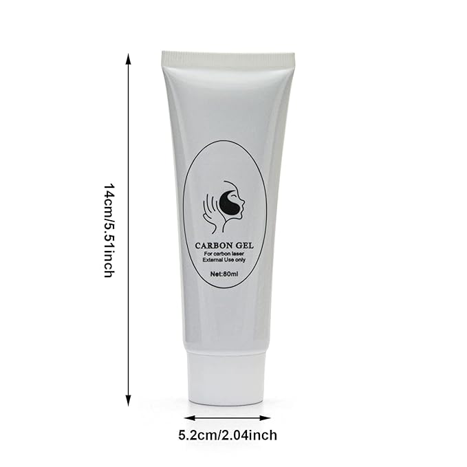 Elitzia Carbon Gel Peel Skin Care Rejuvenation Black Doll Facial Skin Deep Cleaning with Nano Activated Carbon for Laser Carbon Cream ETBDF80 80ml Pack of 2