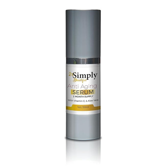 2x Simply Beautiful Anti Aging Serum 2 Month Supply - Help Smooth Skin Under & Around Eyes - Reduce Wrinkles Appearance - Anti Aging Eye Serum - Improve Puffy Bags & Dark Circles - Anti Aging Skincare