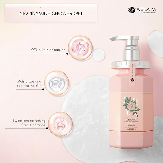 Weilaiya NIACINAMIDE SHOWER GEL (camellia's collection)