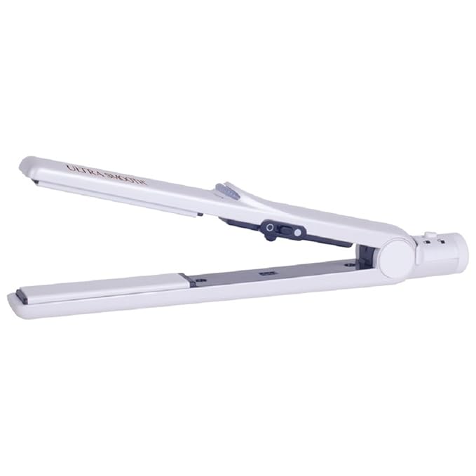 Cricket Ultra Smooth Professional Hair Styling Iron with Coconut Oil and Keratin Protein Infused 1 inch Ceramic Coated Plates High Power Fast Heat Hair Straightener Styling Tool, White