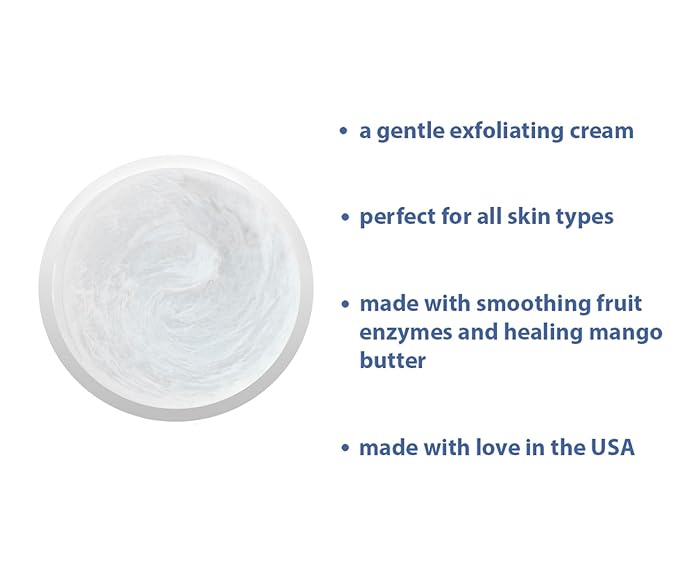RAYA Enzyme Peeling Facial Cream (109) | Gentle, Exfoliating Treatment for Sensitive Skin | Cleanses, Polishes, and Improves Complexion