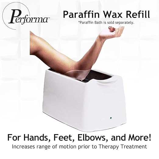 Performa Paraffin Wax Refill, 1 Pound Unscented Beads, Case of 6, Paraffin Bath Wax, Medical Grade Paraffin Wax for Paraffin Bath, Wax Refill for Wax Bath, Good for Hands & Feet