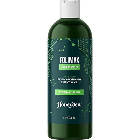 Folimax Biotin Shampoo for Thinning Hair - Volumizing Biotin Shampoo for Men & Women's Fine and Thin Hair with Zinc & Rosemary Oil - Color Safe Vegan Sulfate Silicone & Paraben Free (Rosemary Scent)