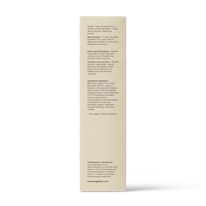 evolvetogether Hydrating Hand Cream for Women & Men | Nourishes, Protects & Moisturizes Dry Hands | No Sticky or Greasy Residue | Cruelty-Free, Paraben-Free | Made in USA (Havana, 1.7 Oz)