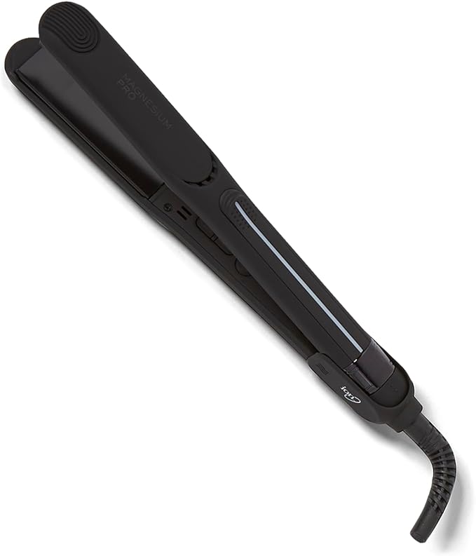 Ion Magnesium Flat Iron 1 Inch, Optimal Heat, Ceramic Tourmaline, Patented Korean Magnesium Technology
