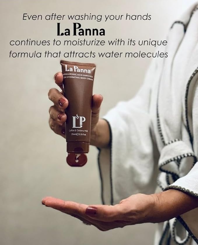 Coffee & Coconut Milk Hydrating Body Cream with Vitamin E – Rich Moisturizer, Radiant Skin - Fast-Absorbing, Non-Greasy Velvet Glow Lotion - Nourishing Vegan & Cruelty-Free Skin Care, 5 fl oz