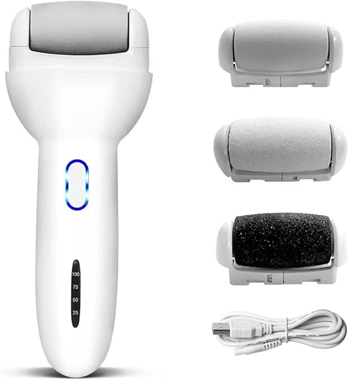 Electric Foot Callus Removers for Feet,Rechargeable Electronic Foot File Pedicure Tool Portable Feet Callus Remover Kit,Professional Pedi Feet Care Perfect for Dead,Hard Cracked Dry Skin Ideal Gift