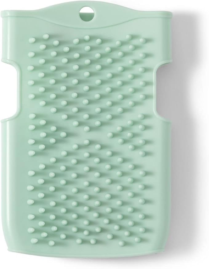 Innobaby Double Sided Silicone Massage Mitt Bath Scrubber Shower Brush & Scalp Massager/Mint