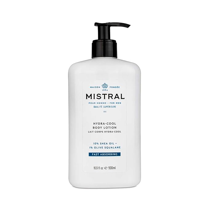 Mistral Men's Hydra-Cool Body Lotion, Cool Marine, 16.9 Fl Oz