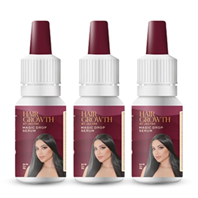 Hair Growth Magic Drop Serum by Jailyne Ojeda – Fast-Absorbing, Scalp Revitalizing Formula – Promotes Thicker, Healthier Hair with Botanical Extracts & Keratin – Made in USA