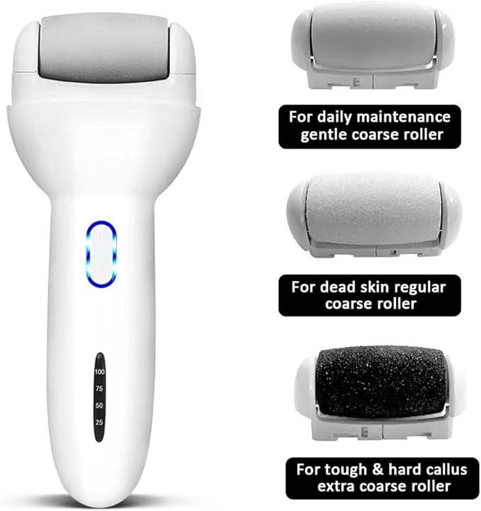 Electric Foot Callus Removers for Feet,Rechargeable Electronic Foot File Pedicure Tool Portable Feet Callus Remover Kit,Professional Pedi Feet Care Perfect for Dead,Hard Cracked Dry Skin Ideal Gift