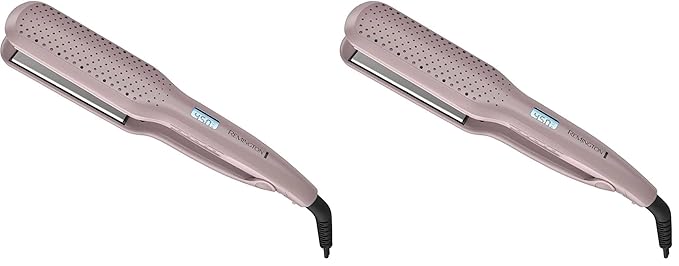 Remington Wet2Straight Hair Straightener/Flat Iron, 450°F Salon High Heat, 1 3/4" Inch Plates, Mauve (Pack of 2)