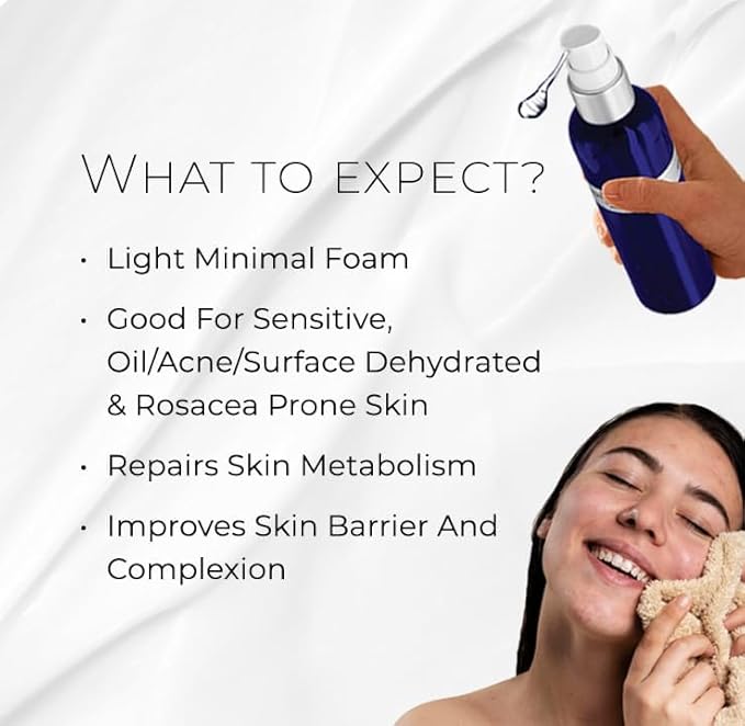 BIONOVA Bioactive Cleanser Oily Skin - Facial Cleanser Provides a Gentle Deep Clean, Oil-Free, Sulfate-Free, and Eliminates Excess Oil (4.5 fl oz)