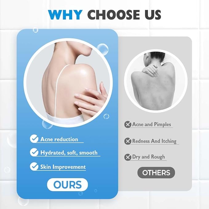 Silicone Shower Foot Scrubber Mat, 2025 New Wall Mounted Foot Back Cleaning Pad Back Washer Exfoliating Bath Wash Pad, Upgrade Shower Foot Back Scrubber Massage Pad (Blue)