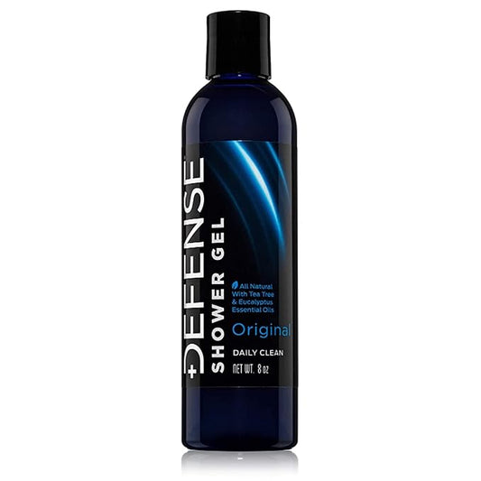 Defense Soap Tea Tree Body Wash | All Natural Organic Shower Soap for Athletes | Odor Control & Skin Fungal Protection for Sports, Post Workout & Recovery - 8 oz
