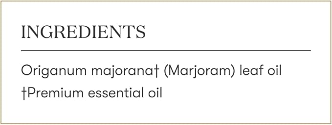 Young Living Marjoram Essential Oil - 15ml for Aromatherapy Diffusion, Massage, and Muscle Support, with Soothing Herbal Aroma for Natural Relaxation, Known as The Herb of Happiness