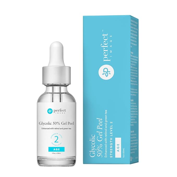 Glycolic Acid 50% Gel Peel - Enhanced with Retinol & Green Tea Extract (Professional Skin Peel)1 ounce