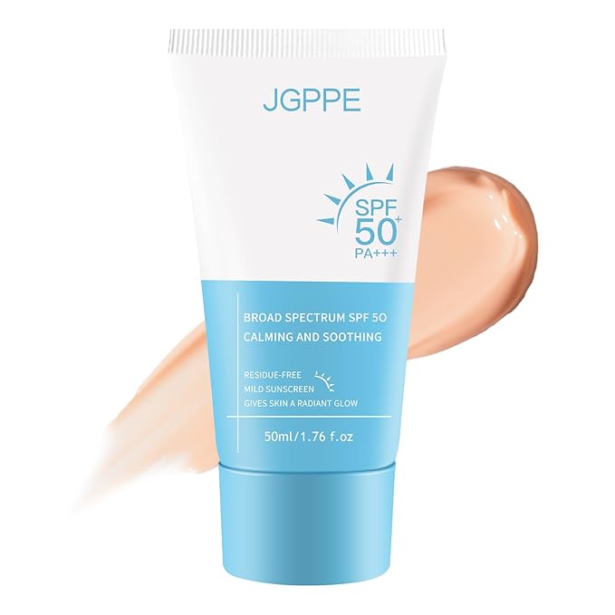 Heartleaf Korean Sunscreen for Face SPF 50+, Silky Moisture Tinted Sun Essence, Broad Spectrum UVA/UVB Protection, Lightweight & Non-Greasy, No White Cast, 50ml / 1.76 fl. oz.