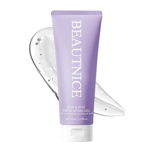 Facial Peeling Gel, Gentle Facial & Body Exfoliator Body Scrub for Removing Dead Skin Cells, Skin Renewal for Women & Men- 2.03 fl oz