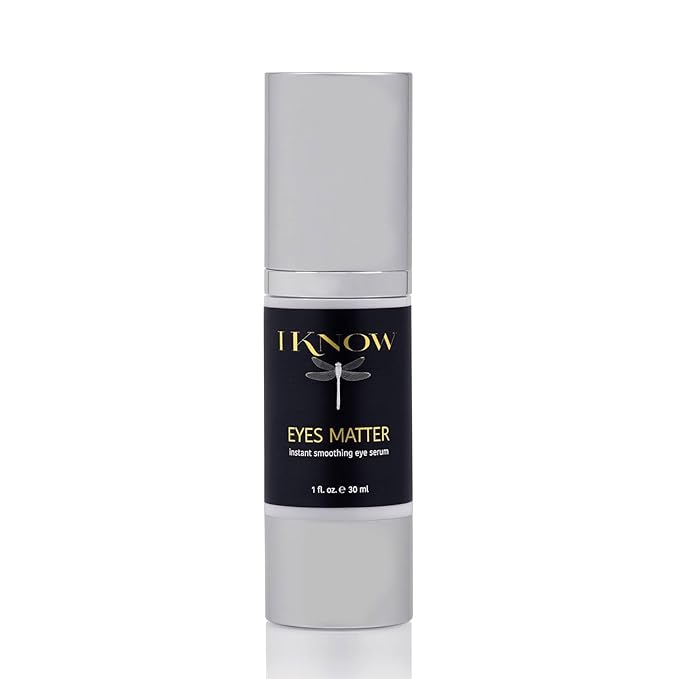 IKNOW EYES MATTER Instant Smoothing Eye Serum, Rapid Wrinkle Reducer, Rejuvenating, Brightening Treatment for Fine Lines, Puffiness & Dark Circles, (1oz)