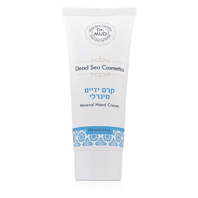 Dr. MUD Dead Sea Cosmetics Mineral Hand Cream | Dead Sea Hand Lotion with Natural Fruit Oils and Extracts, Dead Sea Salt and Minerals