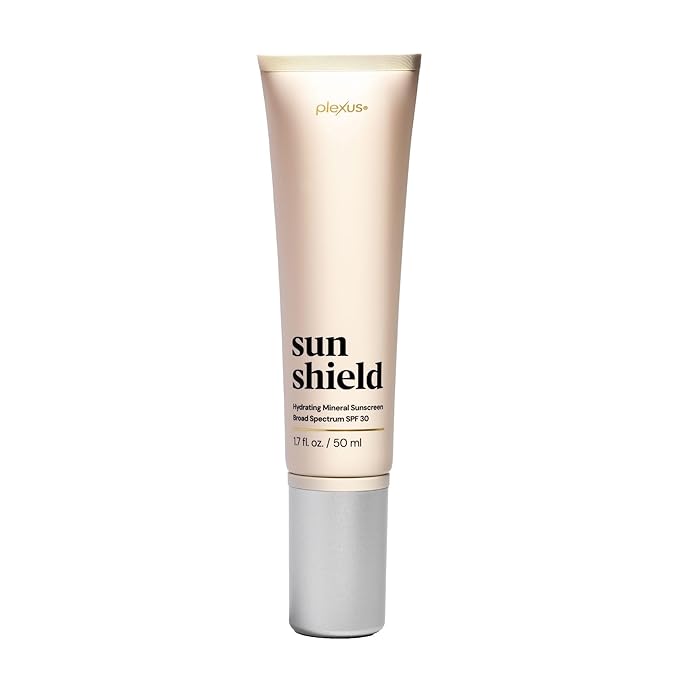 Plexus Sun Shield™ Mineral SPF 30 Face Sunscreen | Hydrating Matte Daily Moisturizer & Broad Spectrum Protection | Non-Greasy, Clean Formula with Zinc Oxide, Ceramides & Hyaluronic Acid