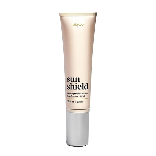 Plexus Sun Shield™ Mineral SPF 30 Face Sunscreen | Hydrating Matte Daily Moisturizer & Broad Spectrum Protection | Non-Greasy, Clean Formula with Zinc Oxide, Ceramides & Hyaluronic Acid
