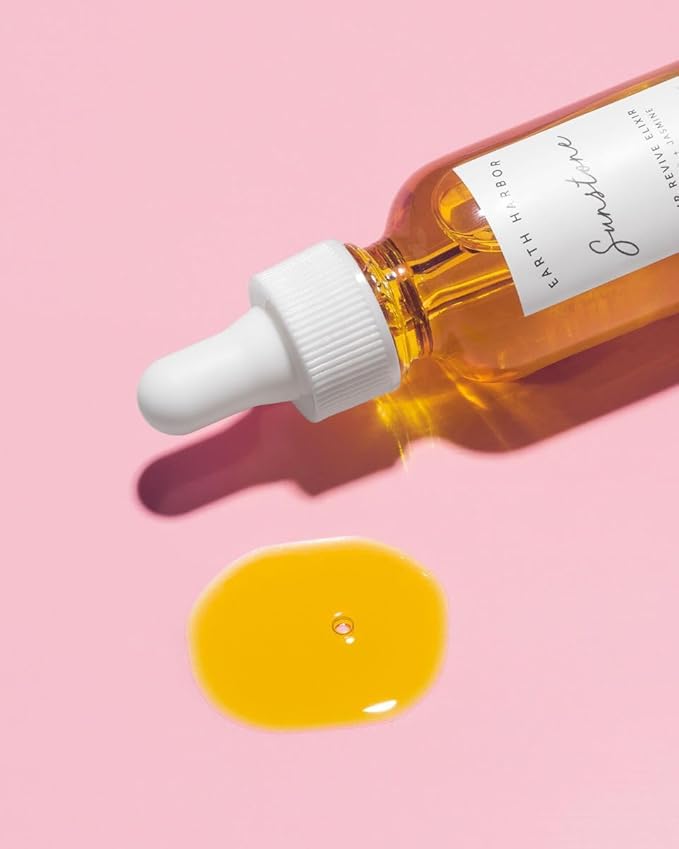 Sunstone Hair Revive Elixir - Organic Hair Oil for Growth, Repair & Moisture | Vegan, Cruelty-Free | Coconut, Seaweed, Jasmine & Calendula | Nourishes Scalp & Revitalizes Dry, Damaged Hair | 1 oz