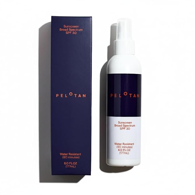 Pelotan Sports Sunscreen Spray SPF 30 (6 Fl Oz) - Lightweight, Sweat‑Resistant Sun Protection for Cyclists & Runners – Used by Pro Athletes – For Sensitive Skin
