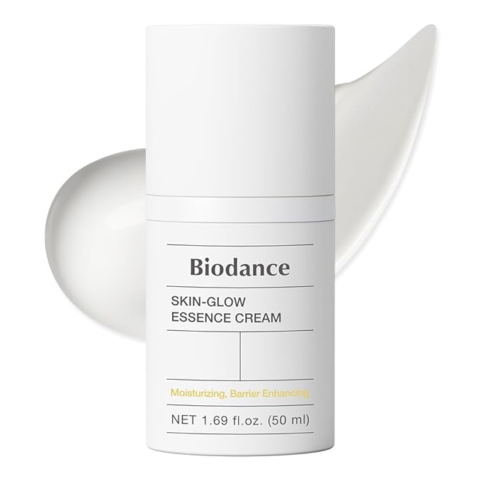 BIODANCE Skin-Glow Essence Cream, Moisturizing, Anti-Aging, Hyaluronic Acid & Ceramide Facial Moisturizer, Korean Skincare, Stocking stuffers for teen girls | 1.69 fl.oz, 50ml
