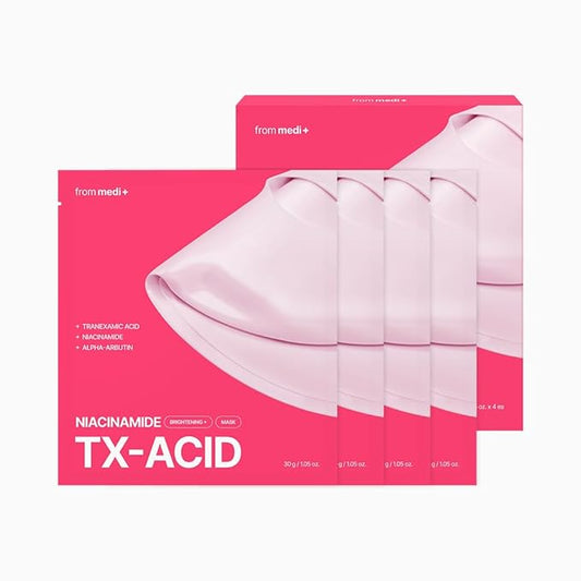 Facial Sheet Mask, 4 Sheets (30 g Each) (TXA Niacinamide Radiant Look)