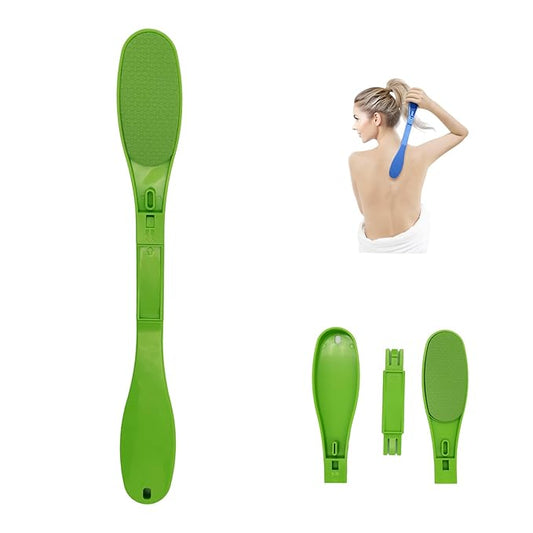 SFFTCYY&ZGTJ Back Scratcher for Women,Tanning mitt,Lotion applicator for Back,Back Washer,Foldable,Portable,Handicap Accessories for Daily Living,Lotion Back applicator,Green