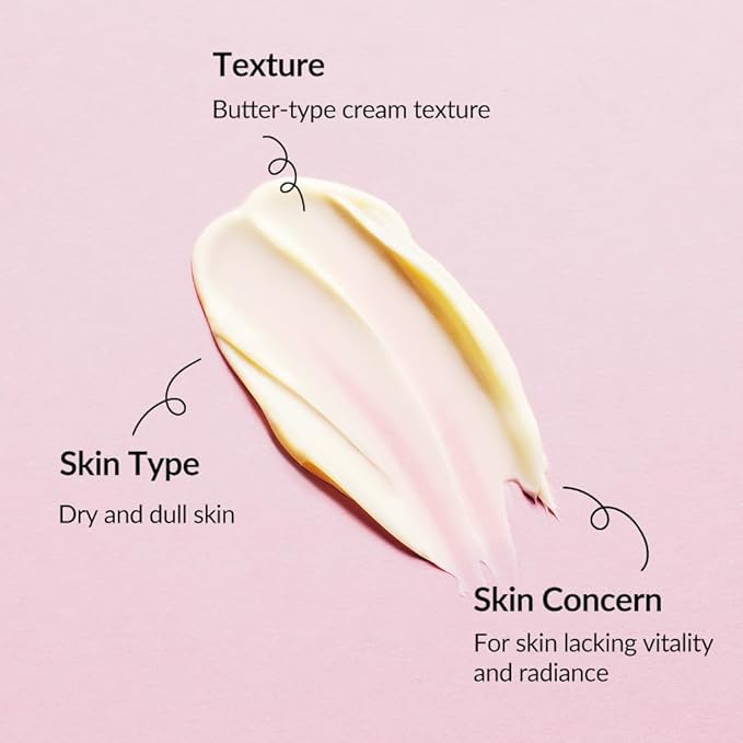 Whamisa Organic Flowers Nourishing Cream, 95.2% Organic, Waterless Formula, Fermented Postbiotic for Deep Hydration & Soothing, Moisturizing (50ml)