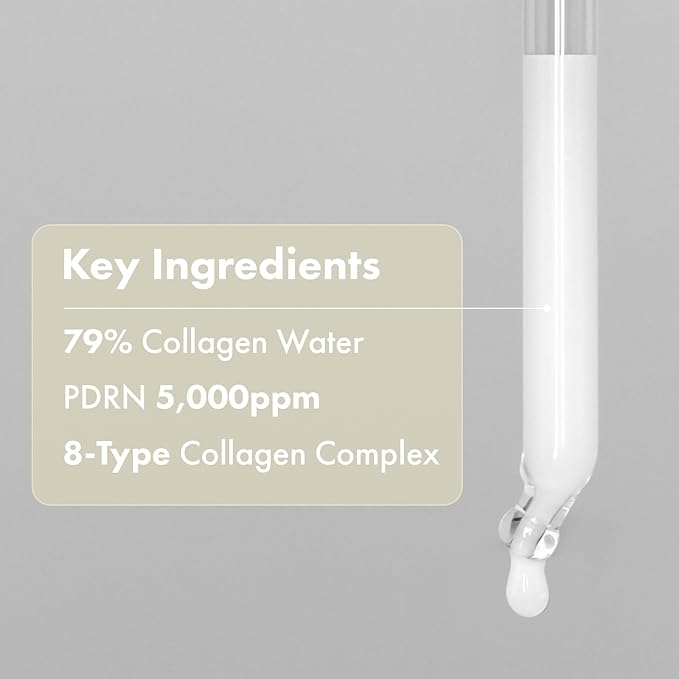 TOSOWOONG Real Collagen Face Serum, Hydrating & Firming Serum with hydrolyzed collagen, Hyaluronic Acid, Plumps, Sagging Skin, Reduces Fine Lines and Wrinkles, Korean Skincare, 33ml / 1.11 fl. oz.