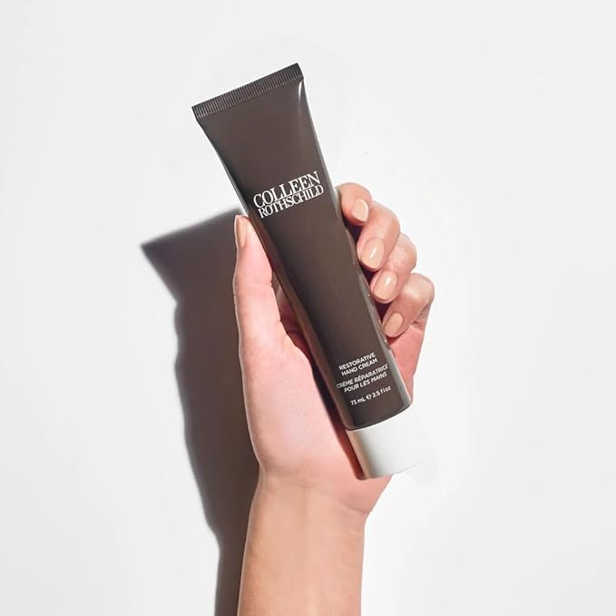 Colleen Rothschild Beauty Restorative Hand Cream for Dry Cracked Hands & Cuticles - Softens & Reduces Age Spots w/ Shea Butter - Moisturizing, Non-Greasy Hand Cream for Women & Men, 73ml (2.5 fl oz)