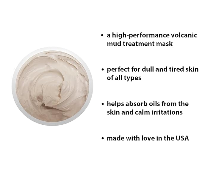 Raya Volcanic Mud Masque (605) | Deep Pore Facial Treatment Mask for Dull Skin | Helps Decongest and Clear Pores