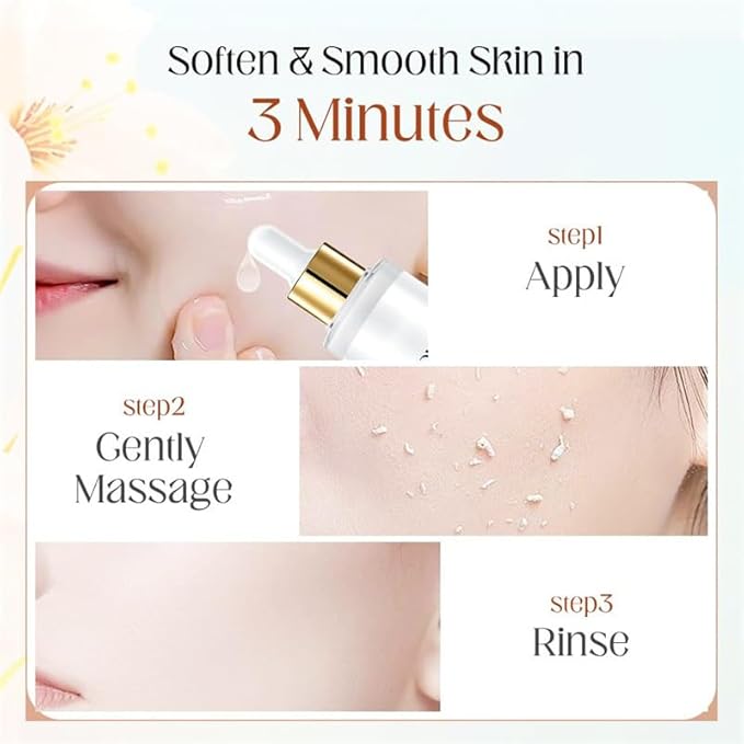 Black and White Rice Peeling Ampoule, Deep Pore Cleansing Soft Exfoliating Face and Body Scrub Dead Skin All Skin Types. (White Rice)