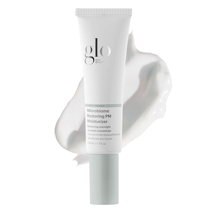 Glo Skin Beauty Microbiome Restoring PM Moisturizer – Oil Free Nighttime Gel-Cream for Acne-Prone Oily Skin, Repairs Skin’s Moisture Barrier, Reduces the Appearance of Pores, Fine Lines & Wrinkles