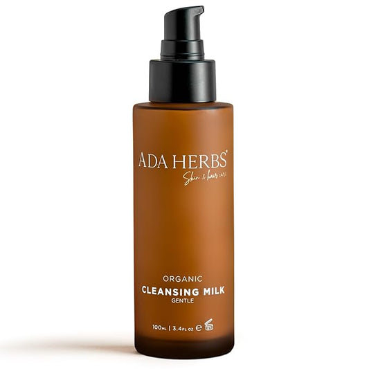 Cleansing Milk Face Wash - Makeup Remover for Sensitive Skin - Organic Shea Butter & Apple Water - Gentle Hydrating Cleanser for Dry Skin - 99% Natural Ingredients (3.4 oz)