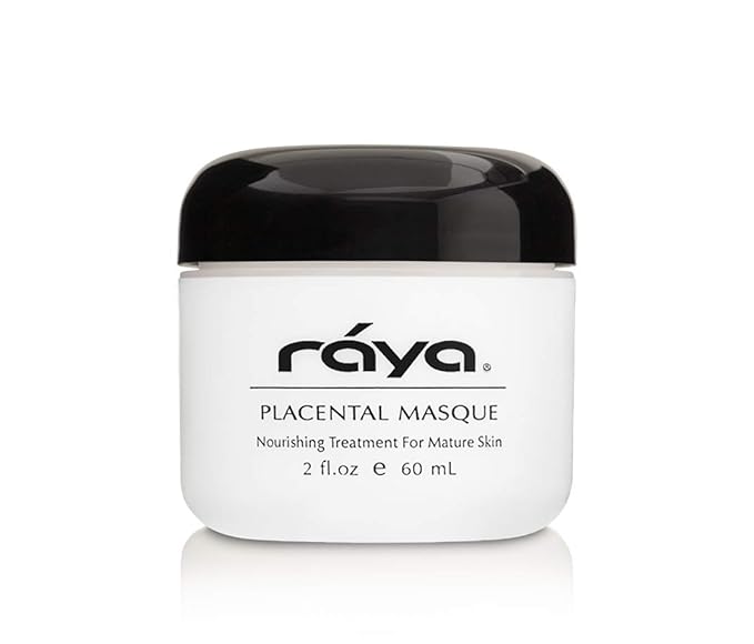 Raya Placental Masque (606) | Nourishing Facial Treatment Mask for Dry or Aging Skin | Revitalizes and Helps Reduce Lines and Wrinkles