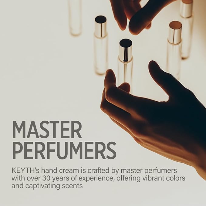 KEYTH PERFUMED HAND CREAM #SO BLACK OUD (70ML, 2.36 FL.OZ.) / Rich Scent, Provides Glow and Moisture, Refreshing Finish, Leather&Powdery&Musk&Vanilla, Ceramide NP