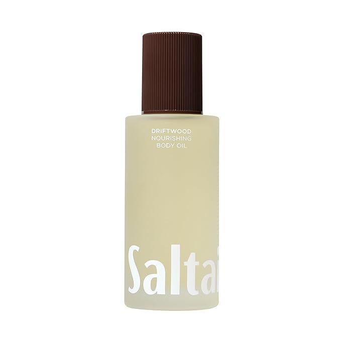 Saltair Body Oil - Luxurious Driftwood After Shower and Bath Oil for Women and Men. Botanical, Non-Greasy, Well-Absorbing Moisturizer for Hydrating Dry Skin. 4oz Pump Bottle