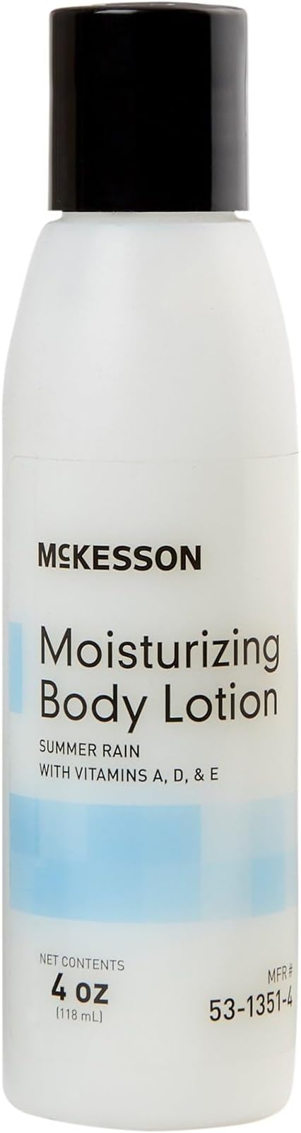 McKesson Moisturizing Body Lotion with Vitamins A, D, E, Summer Rain Scent, 4 oz, 1 Count