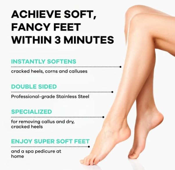 Dermasuri - Callus Remover Foot Scrub - Exfoliating Feet Spray-on Formula and Reusable Deluxe Sole File - Dead Skin Remover, Callus Rasp Scrubber, Peel & Soften Cracked Heels - Deluxe Pedicure Spa Kit